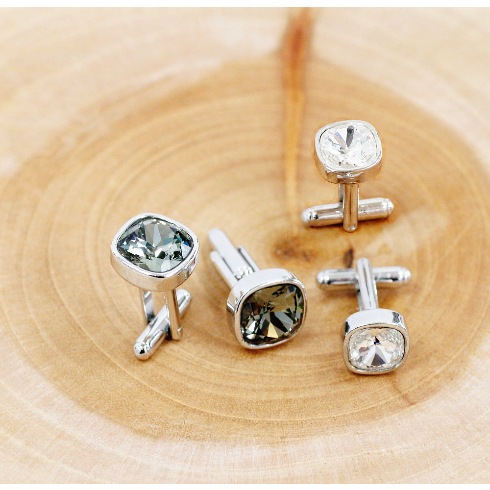 BNP Jewelry K-Wedding Cuffs Link Square Cuffs Button Men's Accessories K-Design Made in Korea