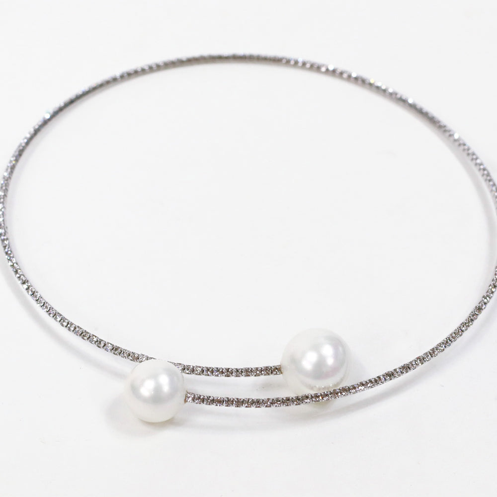 BNP Jewelry Big Mother Pearl Short Choker Necklace Free size K-Trendy Drama Fashion Jewelry