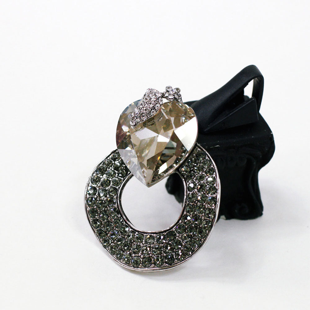 BNP Jewelry Big Heart Brooch Trendy Korean Jewelry Luxury Corsage K Fashion Big Accessories Elegance Style