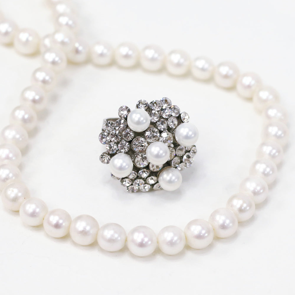BNP Jewelry Large Flower Ring K-Women Jewelry K Trendy Made in Korea Classic Luxury Ring