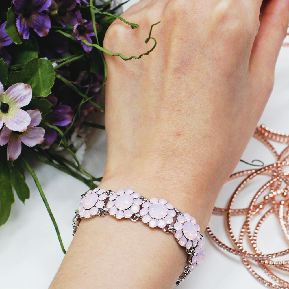 BNP Jewelry Flower Bracelet Party Birthday Stone Korean Design Feminine Luxury Style Made in Korea