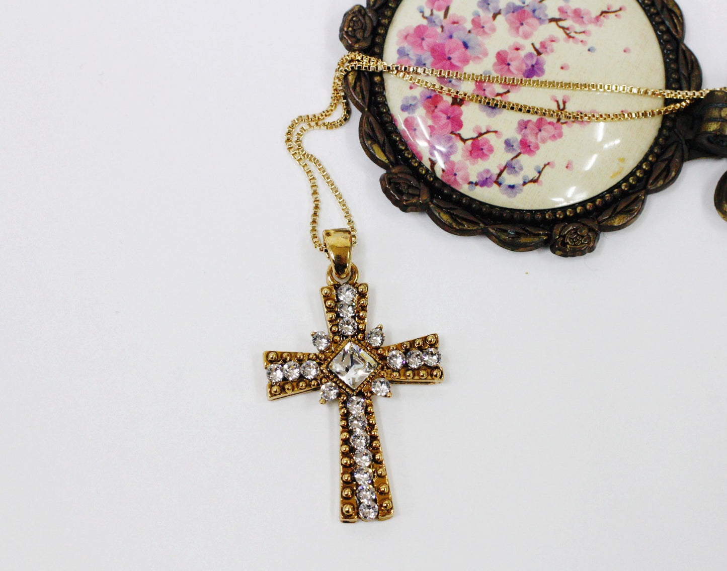 BNP Jewelry Cross Necklace Religious Person Jewelry Korean Fashion K POP Long Necklace Made in Korea