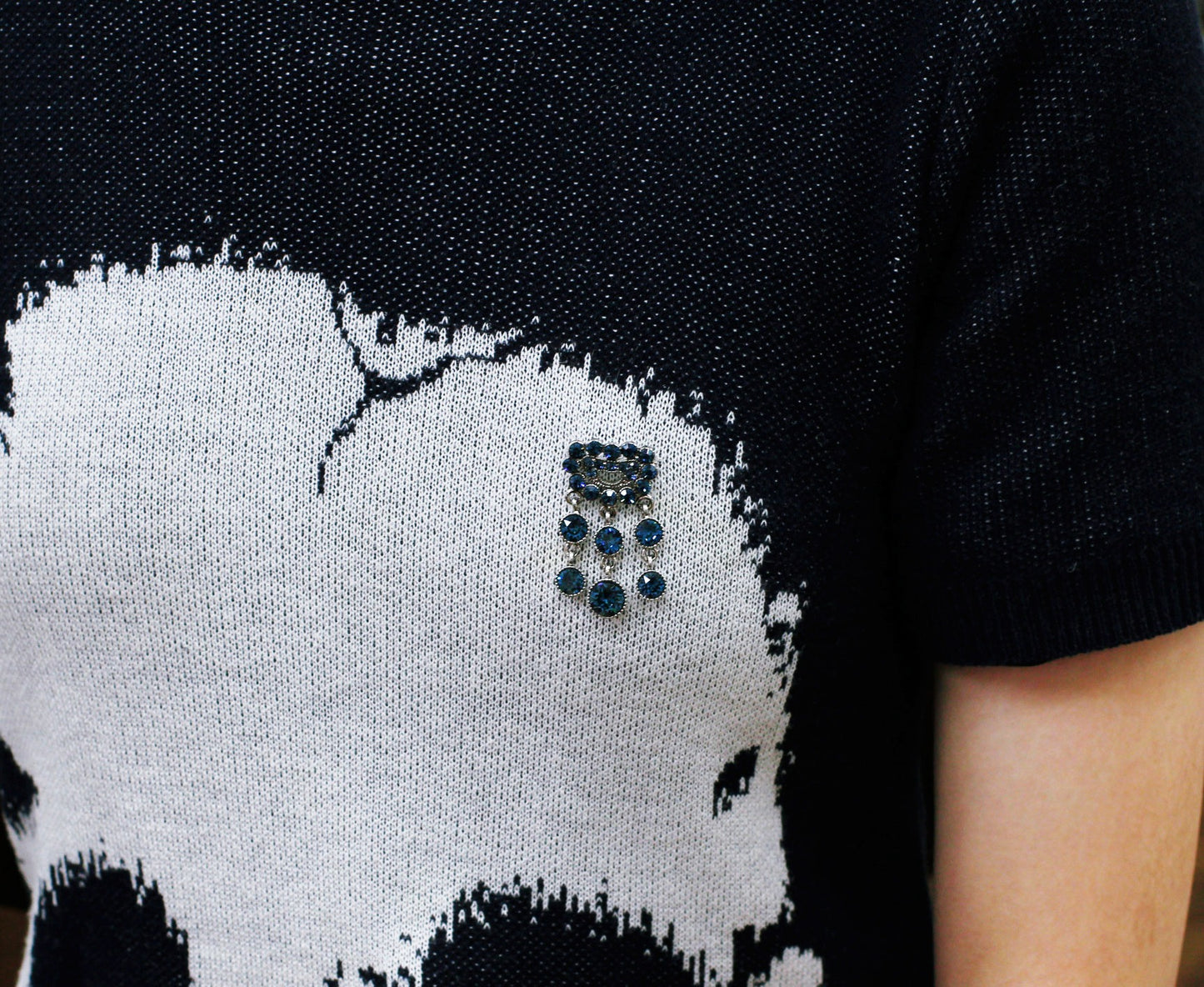 BNP Jewelry Luxury Brooch Opal Sapphire Christmas Gift Trendy Korean Jewelry Corsage Accessories