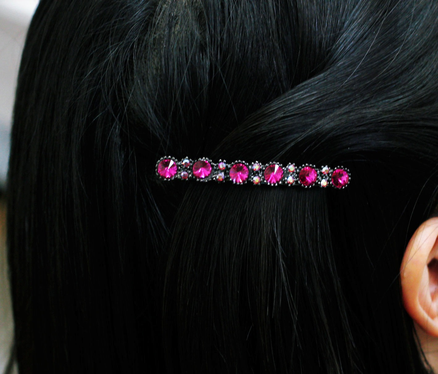 BNP Jewelry Flower Hair Pin Colorful Long Hair styling Korean Celebrities Hair Accessories