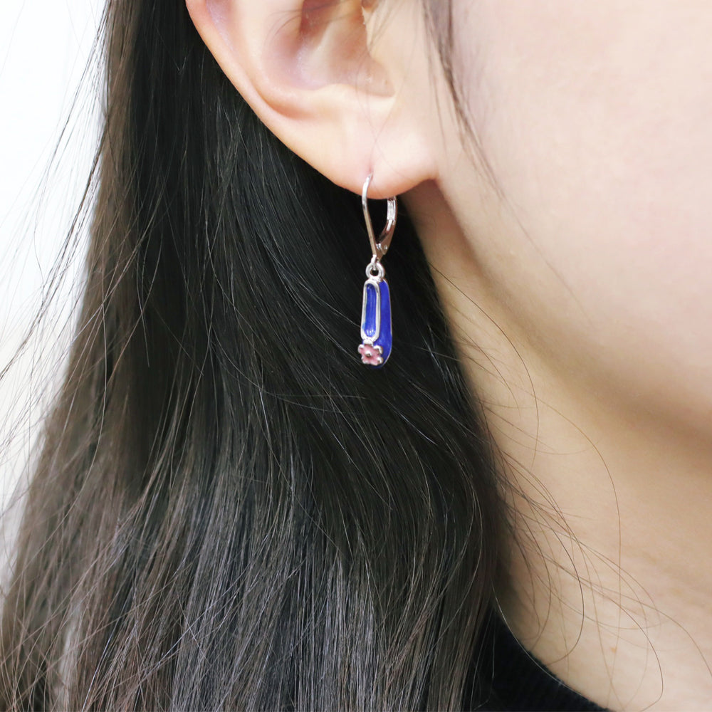 BNP Jewelry Cute Flower Shoes Hook Earring Unique Kpop K-idol Fashion Jewelry
