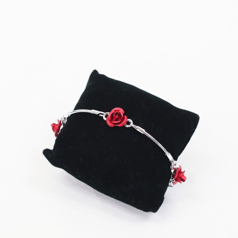 BNP Rose Flower Charm Chain Bracelet Summer Jewelry Kpop Demon Hunters Fashion Item