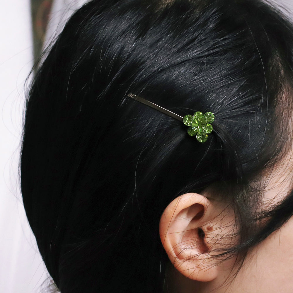 BNP Jewelry Flower Hair Pin Colorful Long Hair Clips Korean Girl Fashion Accessories