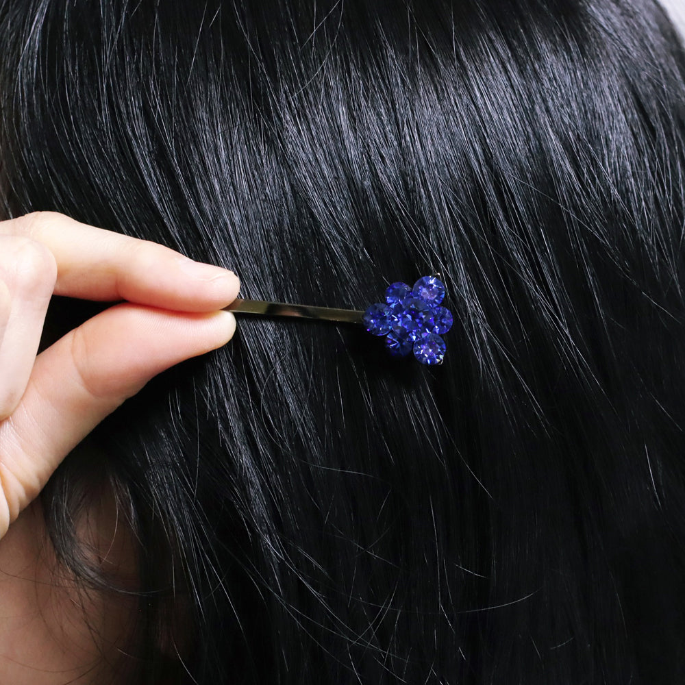 BNP Jewelry Flower Hair Pin Colorful Long Hair Clips Korean Girl Fashion Accessories