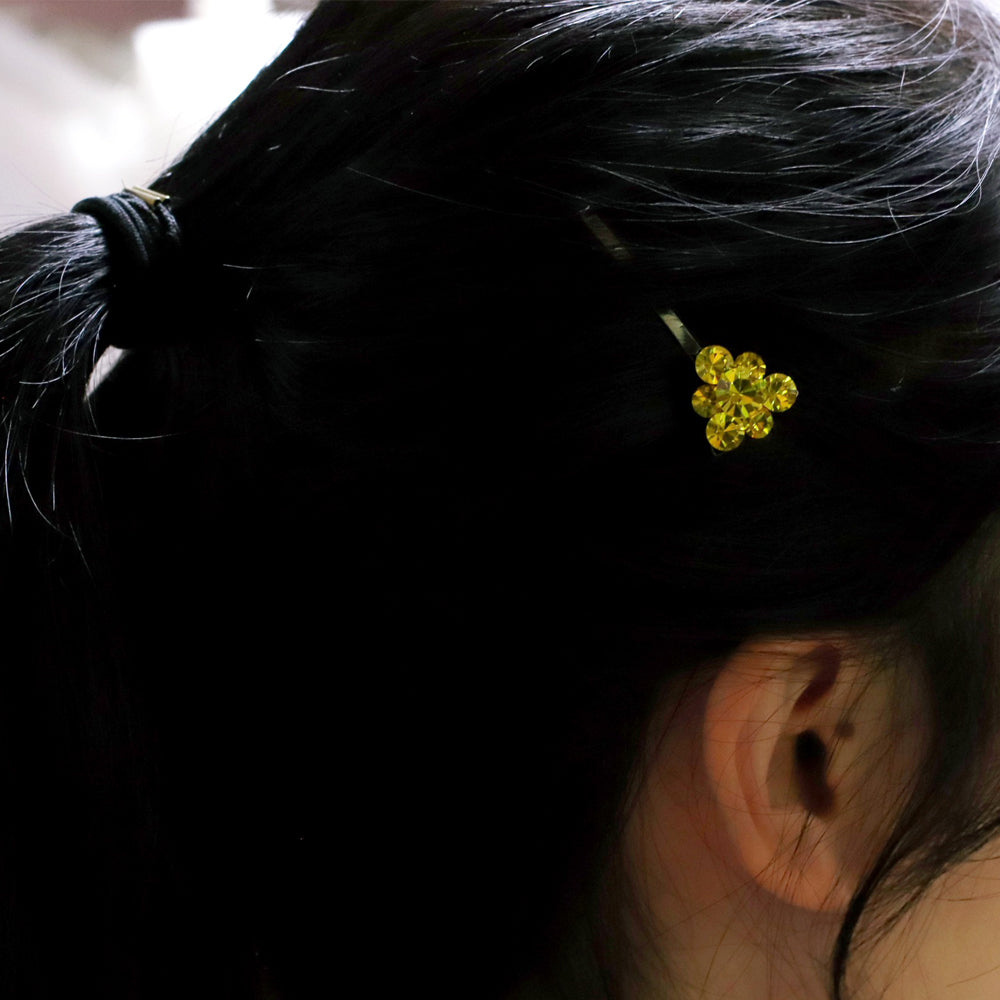 BNP Jewelry Flower Hair Pin Colorful Long Hair Clips Korean Girl Fashion Accessories