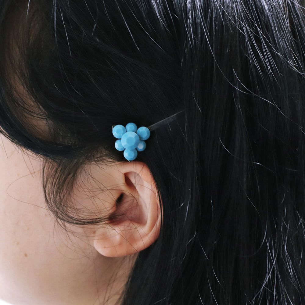 BNP Jewelry Flower Hair Pin Colorful Long Hair Clips Korean Girl Fashion Accessories